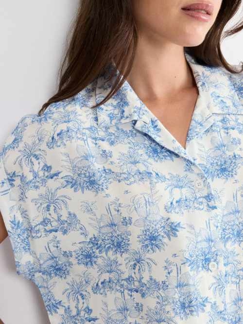 Triumph Boyfriend Fit blauw nachthemd