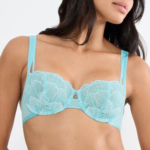 Triumph Palina Moonlight Kiss blauw niet voorgevormde bh
