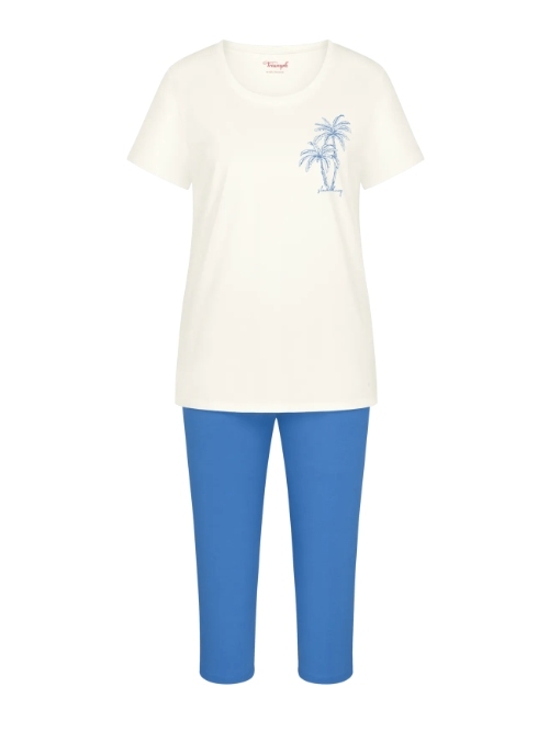 Triumph Sets wit/blauw shortama