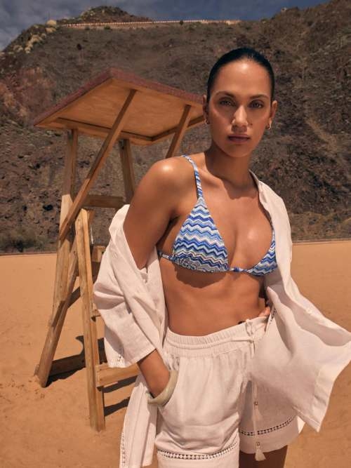 Triumph Swimwear Mix & Match blauw voorgevormde bikinitop