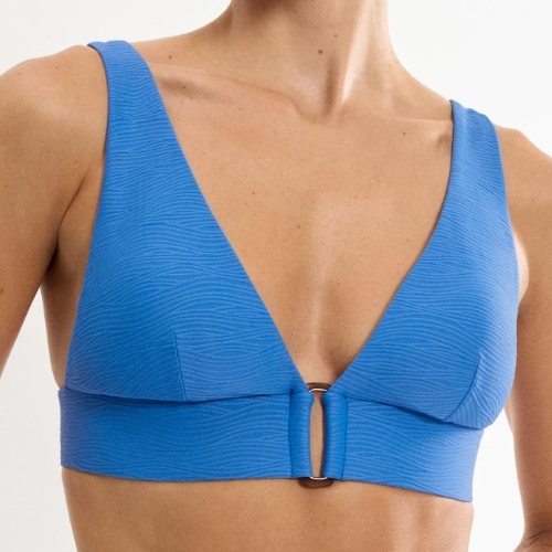 Triumph Swimwear Summer Dune blauw voorgevormde bikinitop
