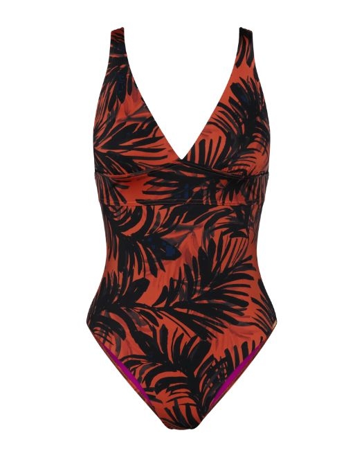 Triumph Swimwear Summer Palm bruin badpak
