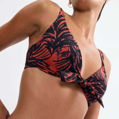 Triumph Swimwear Summer Palm bruin voorgevormde bikinitop