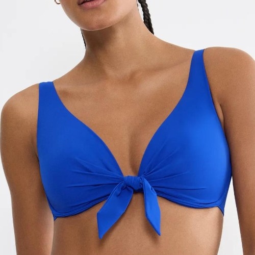 Triumph Swimwear Summer Twist blauw voorgevormde bikinitop
