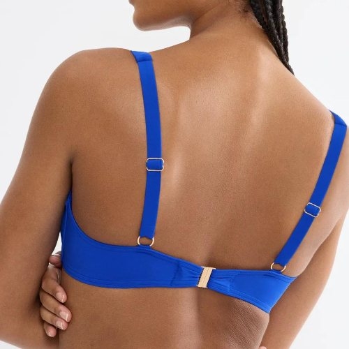 Triumph Swimwear Summer Twist blauw voorgevormde bikinitop
