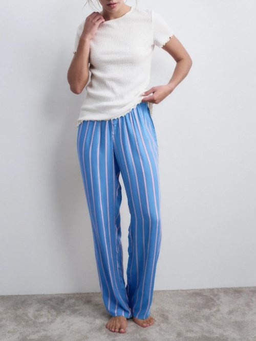 Triumph Body Make-Up T blauw pyjamabroek