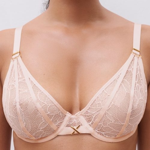 Chantelle Xquisite roze niet voorgevormde bh