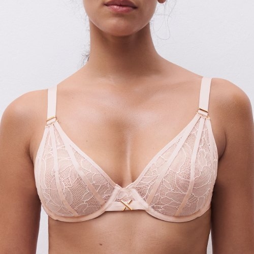 Chantelle Xquisite roze niet voorgevormde bh