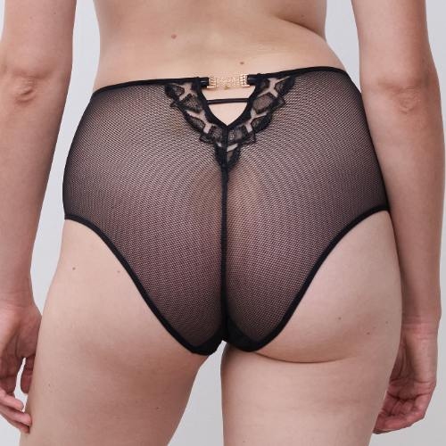 Chantelle Reptilia zwart high brief