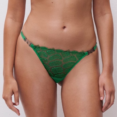 Chantelle Reptilia groen slip