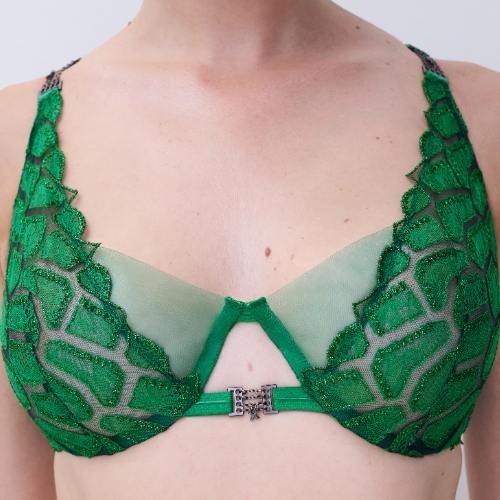 Chantelle Reptilia groen niet voorgevormde bh