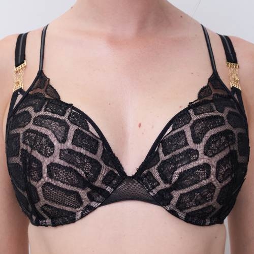 Chantelle Reptilia zwart push up bh