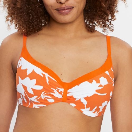 Chantelle Badmode Tropical oranje soft-cup bikinitop