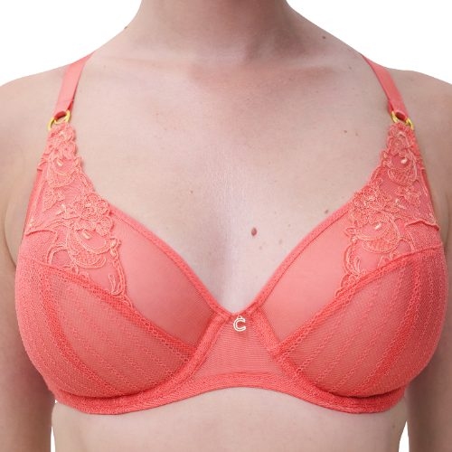 Chantelle Cabaret Sauvage coral niet voorgevormde bh