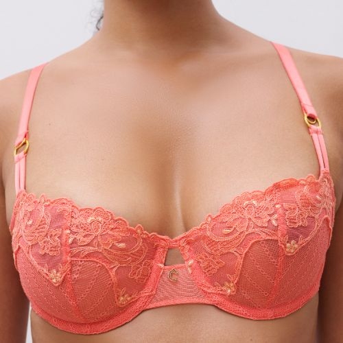 Chantelle Cabaret Sauvage coral niet voorgevormde bh