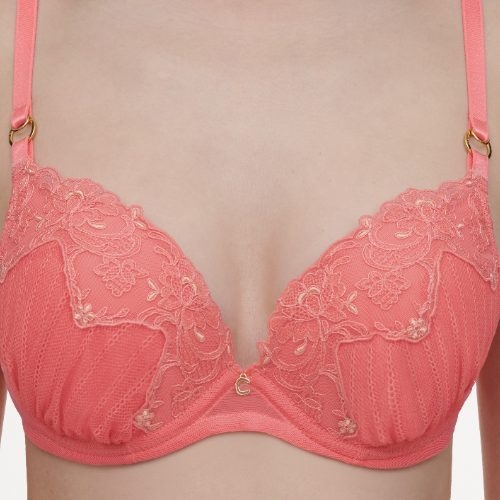 Chantelle Cabaret Sauvage coral voorgevormde bh