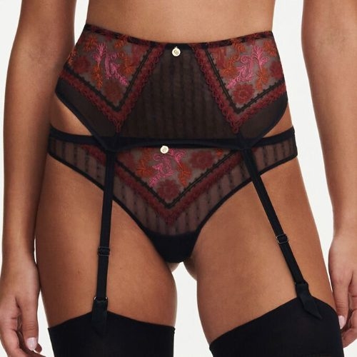 Chantelle New Romance zwart jarretelle