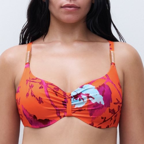 Chantelle Badmode Icon oranje soft-cup bikinitop