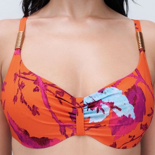 Chantelle Badmode Icon oranje soft-cup bikinitop
