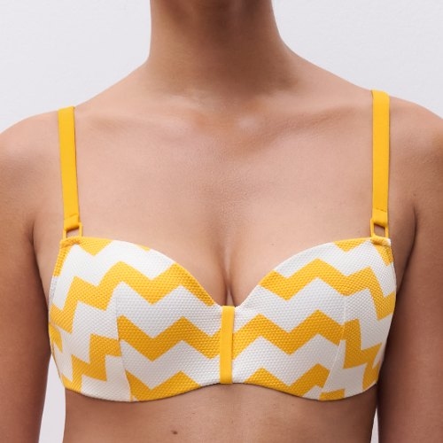 Chantelle Badmode Totem geel voorgevormde bikinitop