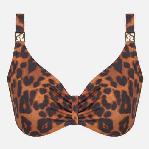 Chantelle Badmode Sauvage bruin soft-cup bikinitop