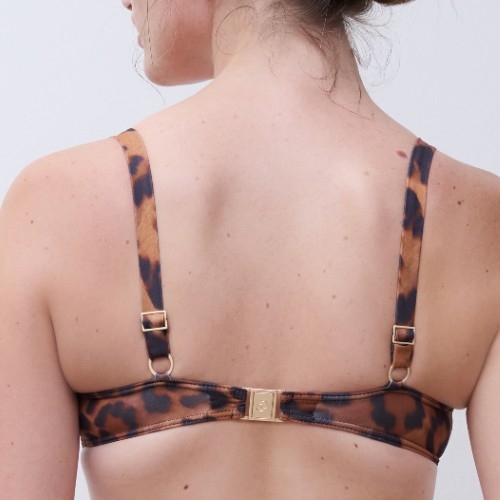 Chantelle Badmode Sauvage bruin soft-cup bikinitop