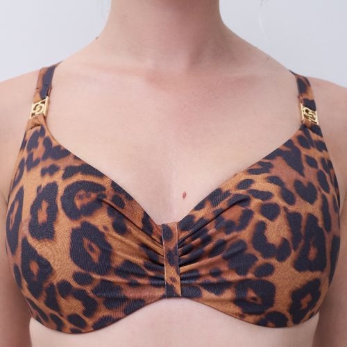 Chantelle Badmode Sauvage bruin soft-cup bikinitop