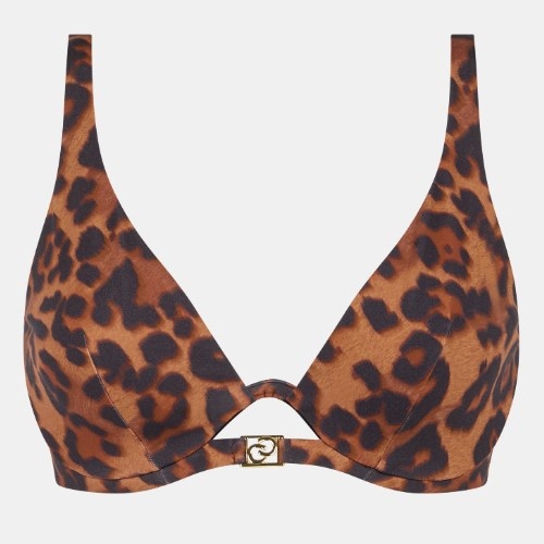 Chantelle Badmode Sauvage bruin voorgevormde bikinitop