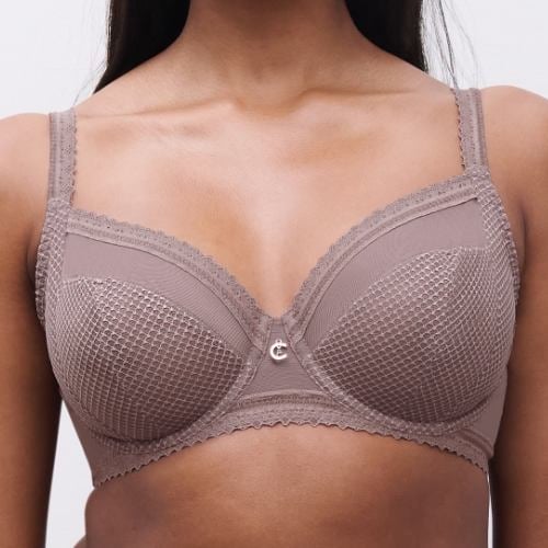 Chantelle New Romance taupe niet voorgevormde bh