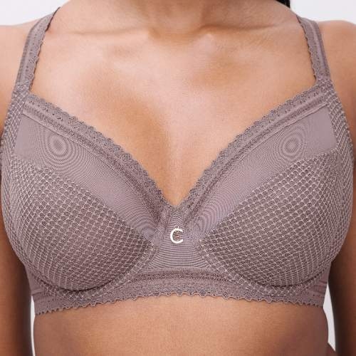 Chantelle New Romance taupe niet voorgevormde bh