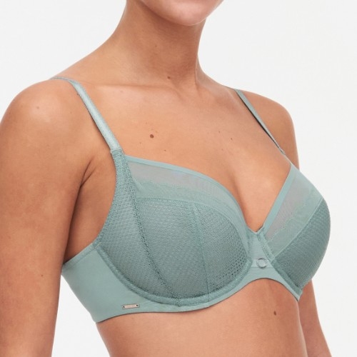 Chantelle Parisian Allure groen niet voorgevormde bh