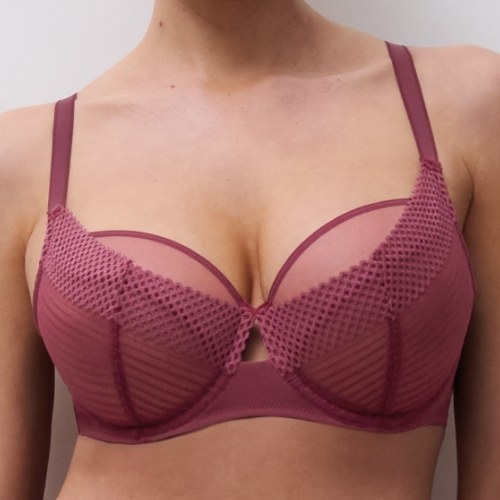 Chantelle Play aubergine niet voorgevormde bh