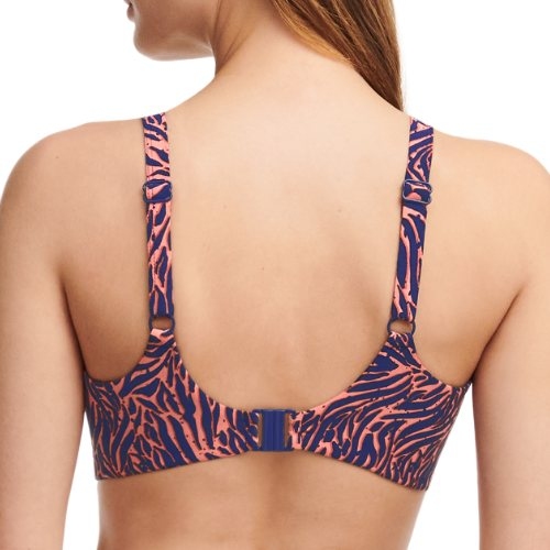 Femilet Badmode Tidra marine blauw/roze soft-cup bikinitop