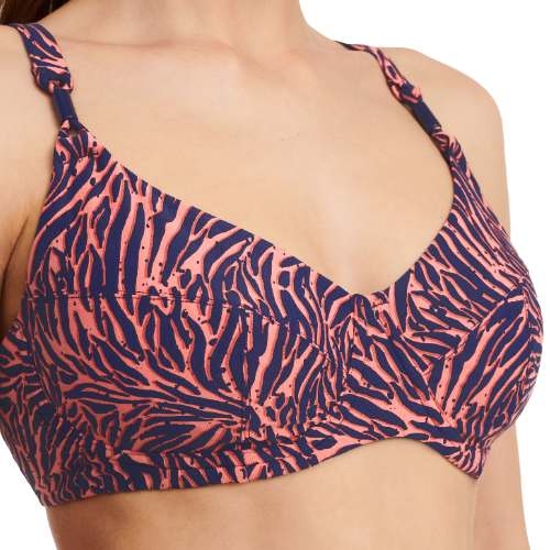 Femilet Badmode Tidra marine blauw/roze soft-cup bikinitop