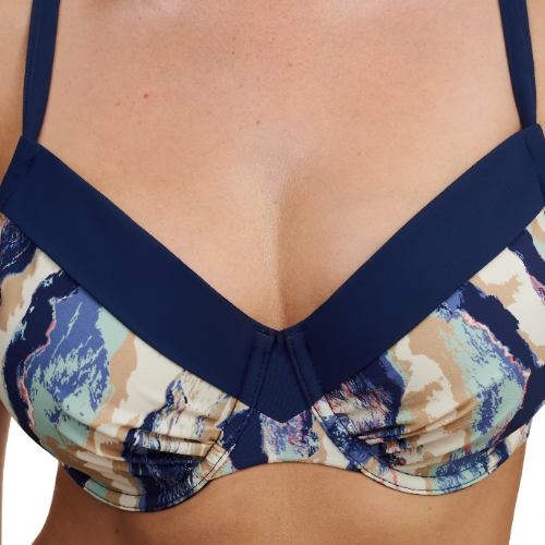 Femilet Badmode Granada marine blauw niet voorgevormde bh