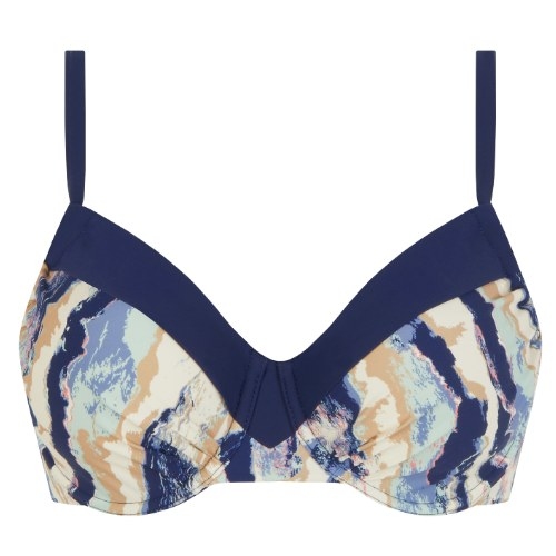 Femilet Badmode Granada marine blauw niet voorgevormde bh