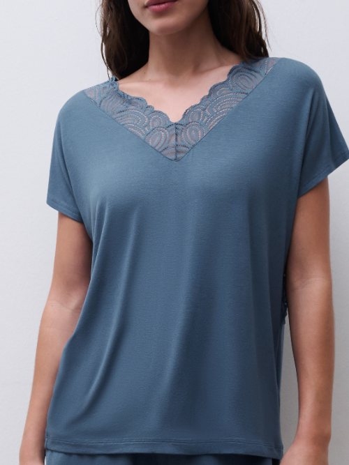 Femilet Nachtmode Josie jeans blauw slaapshirt