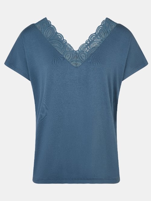 Femilet Nachtmode Josie jeans blauw slaapshirt