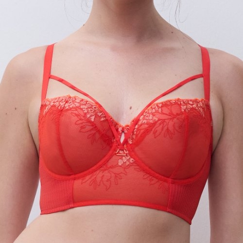 Chantelle Spice rood voorgevormde bh