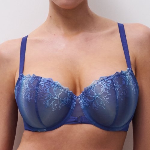 Chantelle Spice marine blauw niet voorgevormde bh