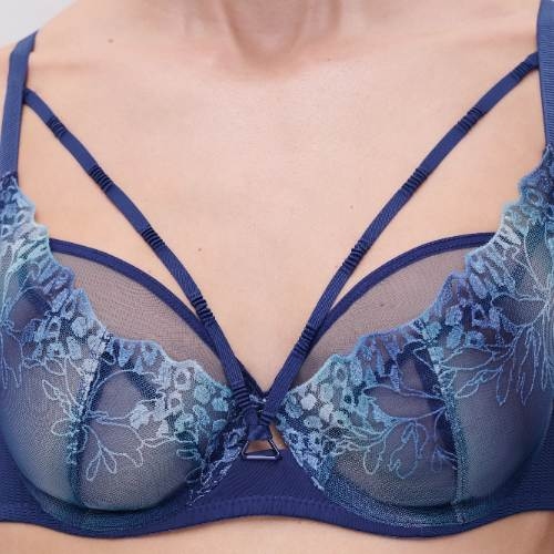 Chantelle Spice marine blauw niet voorgevormde bh