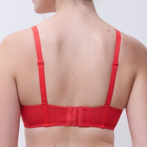Chantelle Spice rood push up bh