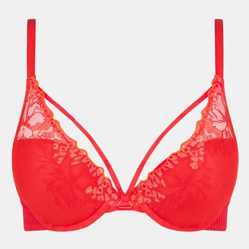 Chantelle Spice rood push up bh
