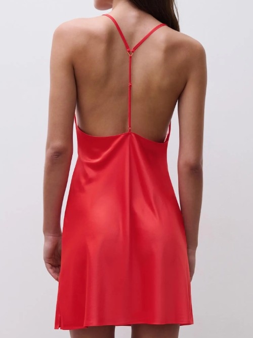 Chantelle Spice rood slipdress
