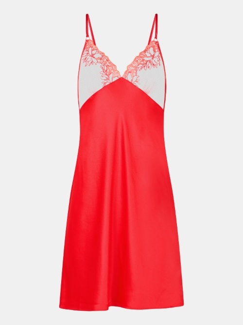 Chantelle Spice rood slipdress