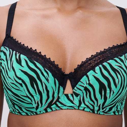 Chantelle Pulse groen/print voorgevormde bh