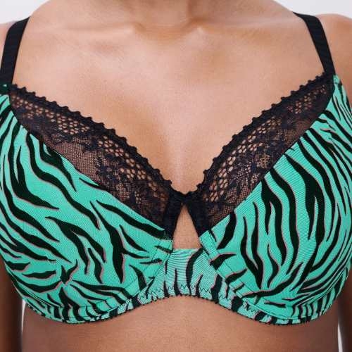Chantelle Pulse groen/print voorgevormde bh
