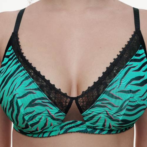 Chantelle Pulse groen/print wireless bh