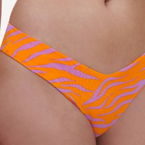 Chantelle Badmode Easy Pop oranje/roze bikini broekje