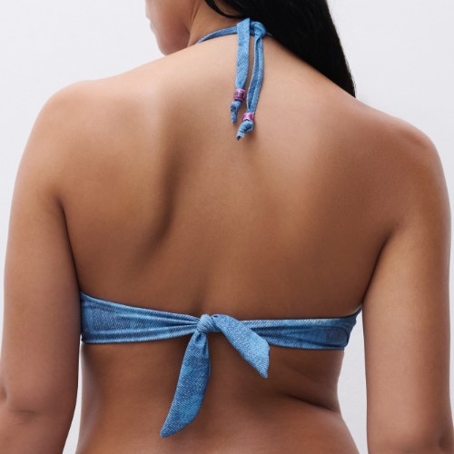 Chantelle Badmode Easy Pop jeans blauw soft-cup bikinitop